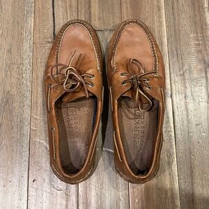 Sperry Authentic Original 2-Eye Boat Shoes Sahara Top Sider Leather Men’s 11.5